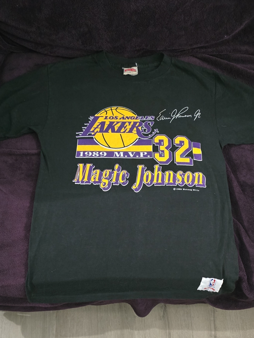 Nutmeg Mills Los Angeles Lakers Magic Johnson